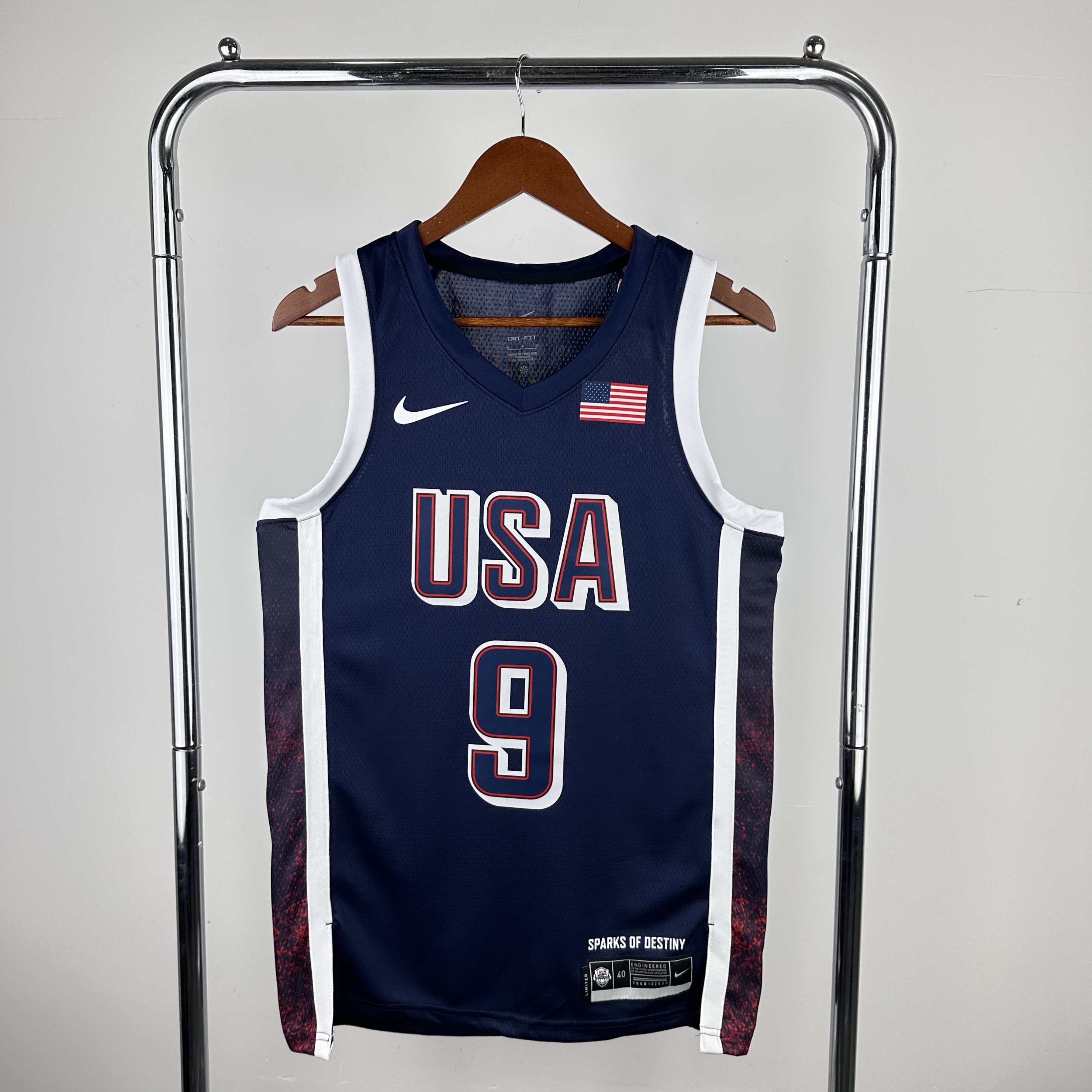 2024 Olympic USA #9 Haliburton Blue Nike NBA Jersey->more jerseys->NBA Jersey